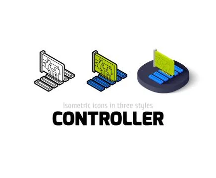 Controller icon in different style Stockillustratie
