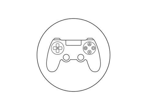 Controller, joystick icon. Vector illustration, flat design. 스톡 일러스트