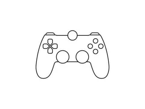 Controller, joystick icon. Vector illustration, flat design. Stock Illustration