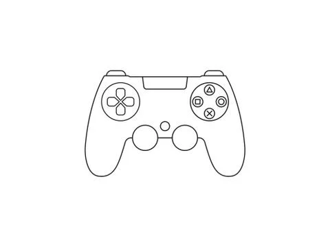 Controller, joystick icon. Vector illustration, flat design. Stock Illustration