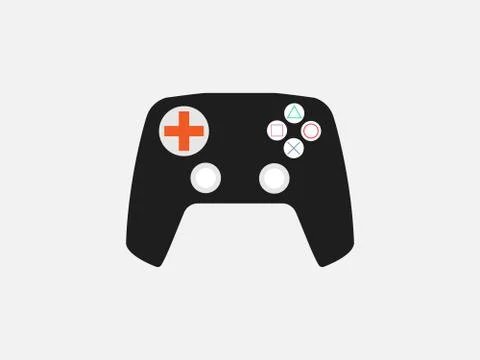 Controller, joystick icon. Vector illustration, flat design. Stock Illustration