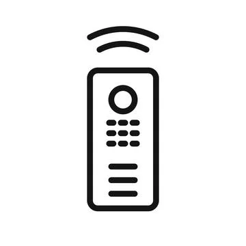 Controller line icon isolated on white background. Black flat thin icon on .. Stock Illustration