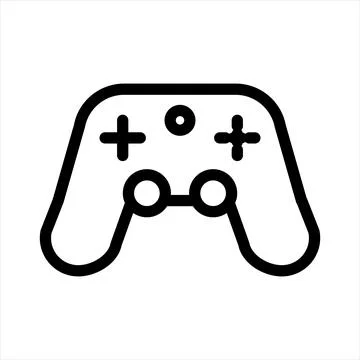 Controller line icon vector illustration isolated on white background Stock Illustration