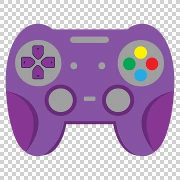 Controller Solid Black Gaming Silhouette handle electronics Stock Illustration