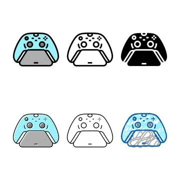 Controller stand pack color icon vector Stock Illustration