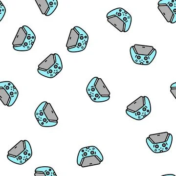 Controller stand vector seamless pattern Stock Illustration