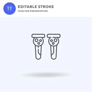 Controllers icon vector, filled flat sign, solid pictogram isolated on white Stock Illustration