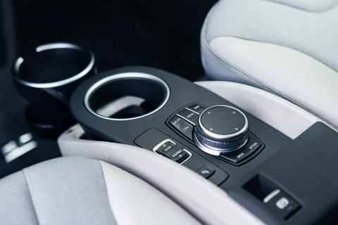 Controllers in a luxurious car Foto stock