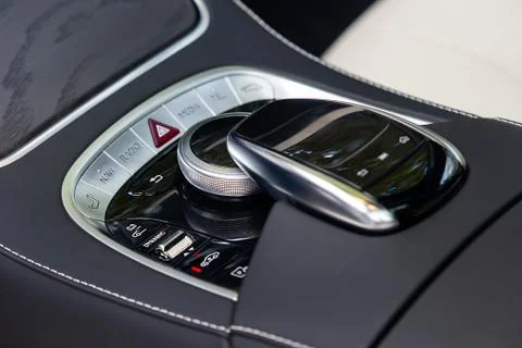 Controllers in a luxurious car Stock Photos