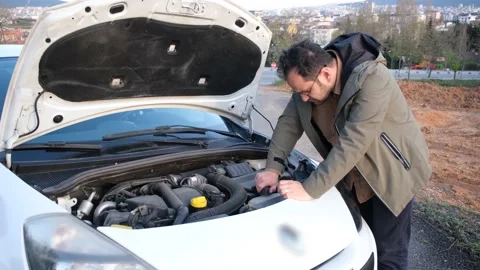 Controlling car engine Stock Footage 219755188