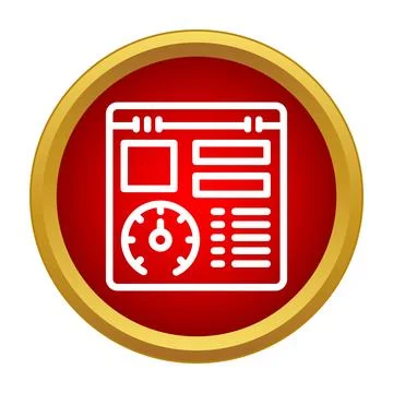 Controlling data analytics with a user interface dashboard イラスト素材