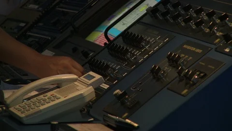 Controls gauges and dials on ship or boat navigation bridge 1 Stock Footage 123727874