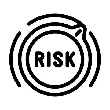 Controls risk line icon vector illustration Stock Illustration