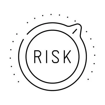 Controls risk line icon vector illustration Stock Illustration