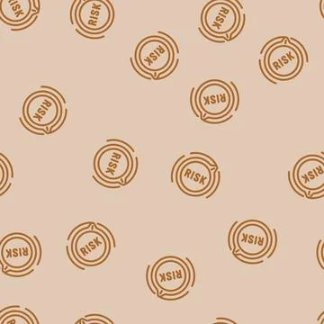 Controls risk line vector seamless pattern Stock Illustration