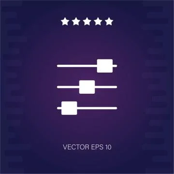 Controls vector icon Stock Illustration