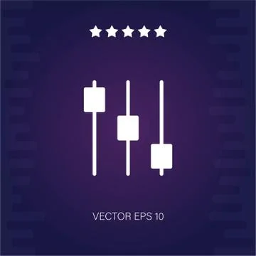 Controls vector icon Stock Illustration