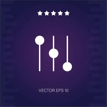 Controls vector icon Stock Illustration