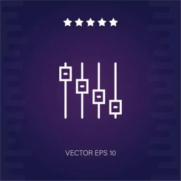 Controls vector icon Stock Illustration