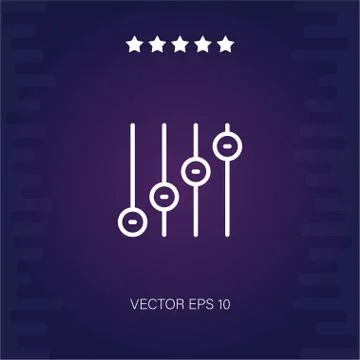 Controls vector icon Stock Illustration