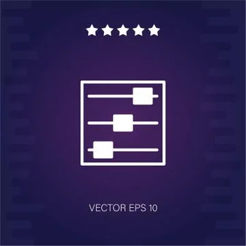 Controls vector icon Stock Illustration