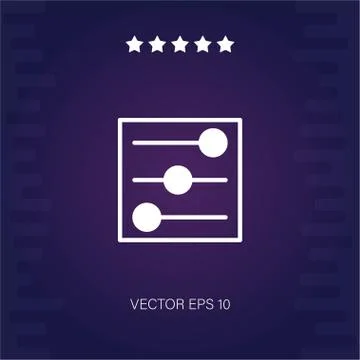Controls vector icon Stock Illustration
