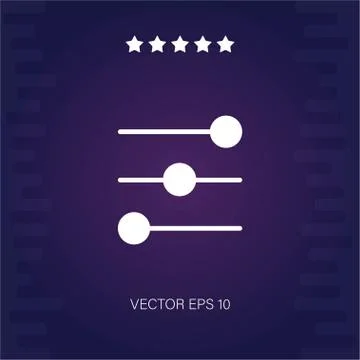 Controls vector icon Stock Illustration