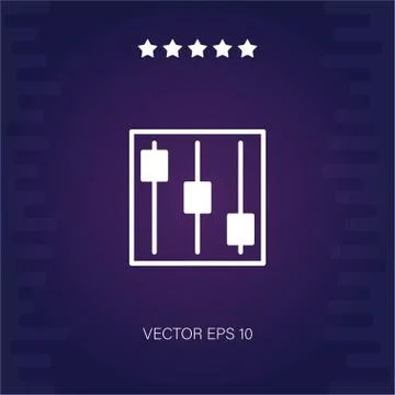 Controls vector icon Stock Illustration