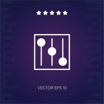 Controls vector icon Stock Illustration