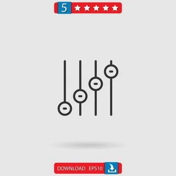 Controls vector icon Stock Illustration