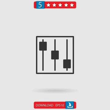 Controls vector icon Stock Illustration