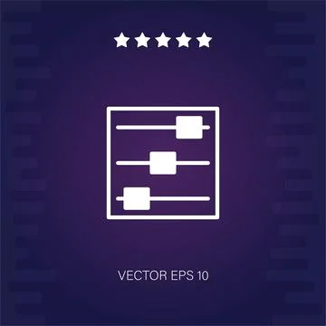 Controls vector icon Stock Illustration