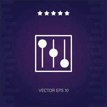 Controls vector icon Stock Illustration