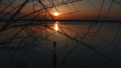 Controluce pan tramonto 02 Stock Footage 73497853