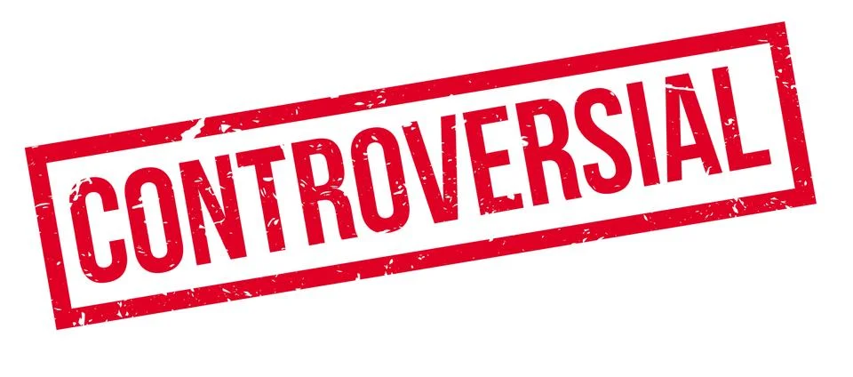 Controversial rubber stamp Illustrazione stock