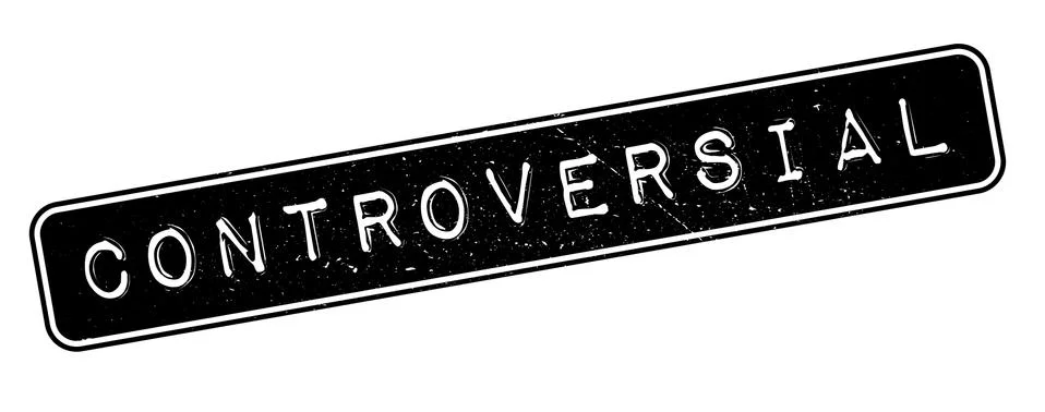 Controversial rubber stamp Illustrazione stock