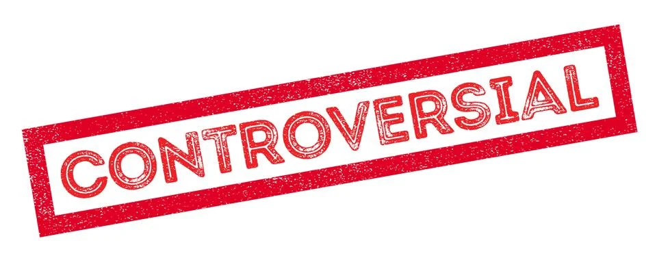 Controversial rubber stamp Illustrazione stock
