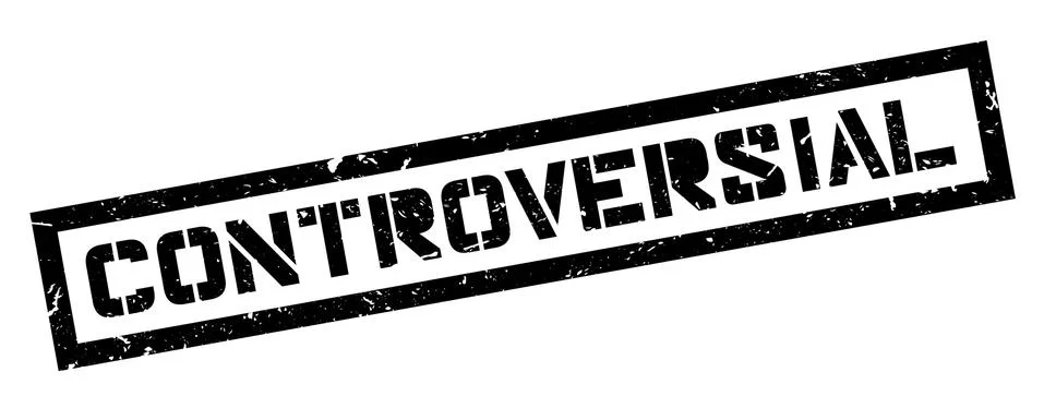 Controversial rubber stamp Illustrazione stock