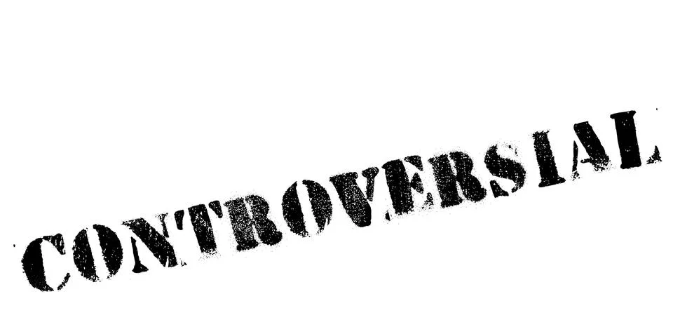 Controversial rubber stamp Illustrazione stock