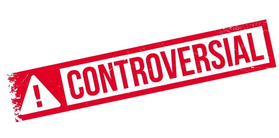 Controversial rubber stamp Illustrazione stock