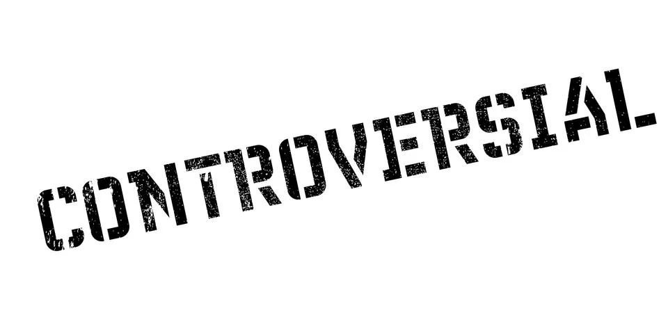 Controversial rubber stamp Illustrazione stock