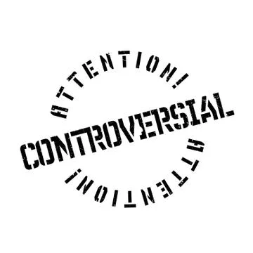 Controversial rubber stamp Illustrazione stock