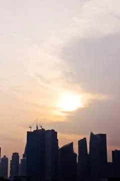 Contructing city Stock Photos