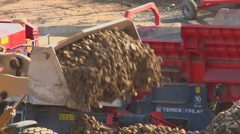 Contruction site scraper 13 Stock Footage 2171165