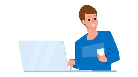 Contuct Us Customer Online Support Service Vector 스톡 일러스트