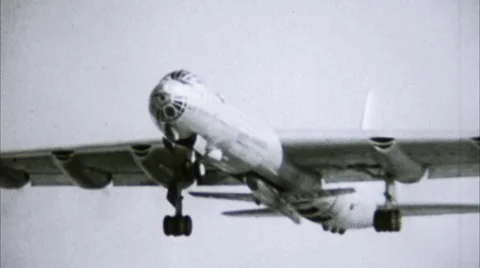Convair B-36 Peacemaker Take Off Vídeo Stock 45325424