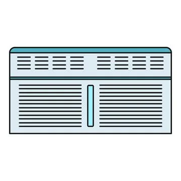 Convector heater appliance providing warmth and comfort Illustrazione stock