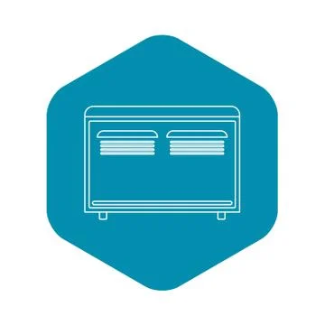 Convector heater icon, outline style 스톡 일러스트