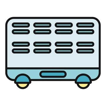 Convector heater providing warmth during cold winter Stock Illustration