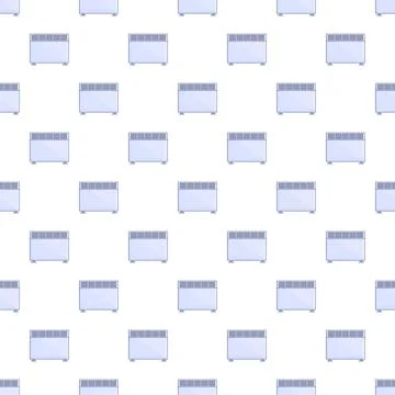 Convector heaters creating seamless heating appliance pattern background Illustrazione stock